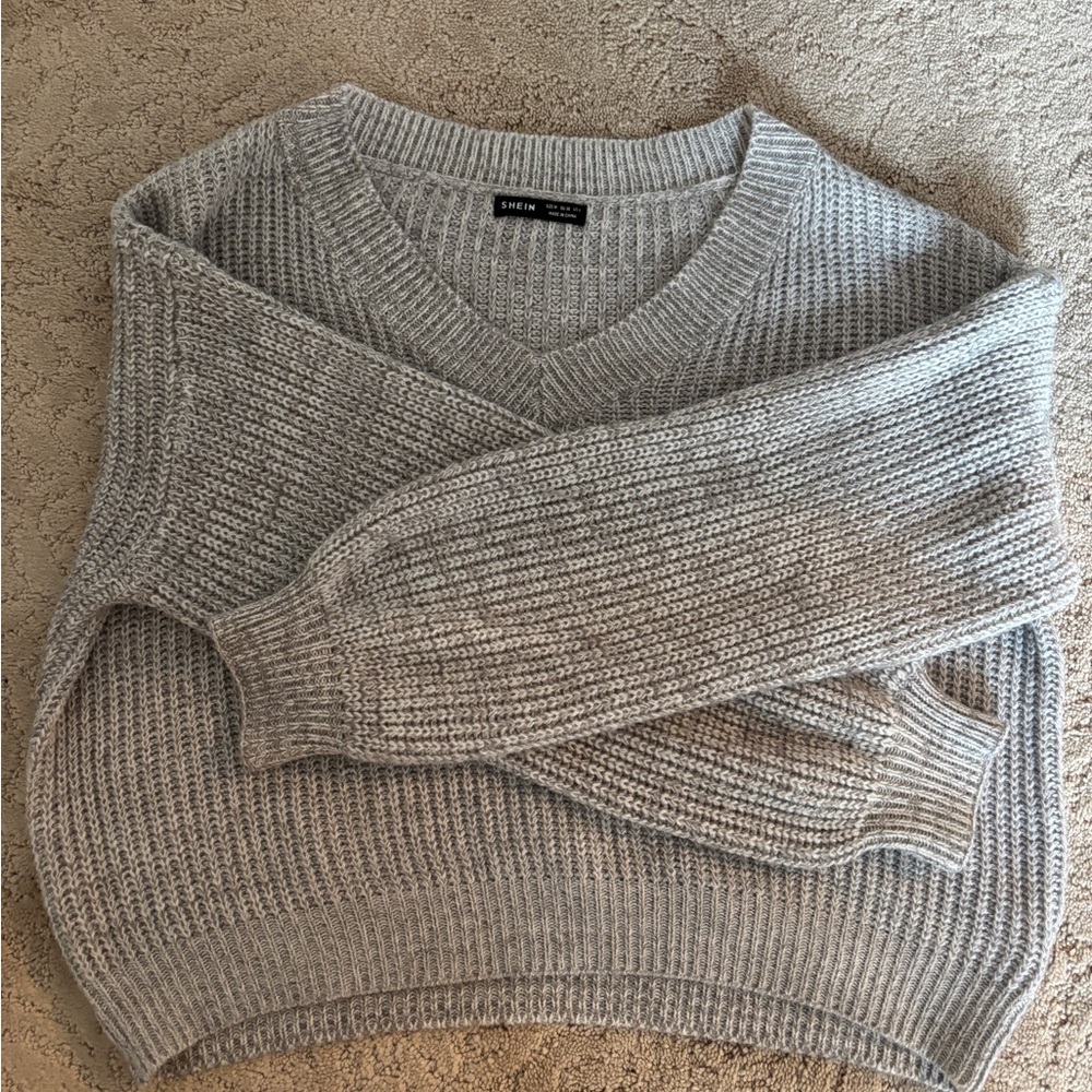 SHIEN Women’s Grey Sweater Oversized